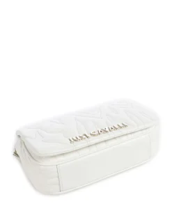 Quilted Zebra Schultertasche Lederimitat weiß