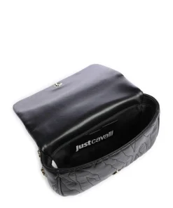 Quilted Zebra Schultertasche Lederimitat schwarz