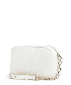 Quilted Zebra Umhängetasche Lederimitat weiß