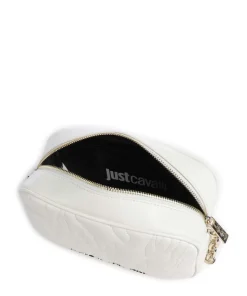 Quilted Zebra Umhängetasche Lederimitat weiß