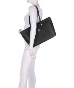 Quinn Large Shopper fein genarbtes Rindsleder schwarz