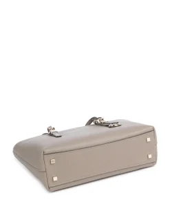 Quinn Medium Shopper fein genarbtes Rindsleder taupe