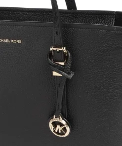 Quinn Medium Shopper fein genarbtes Rindsleder schwarz