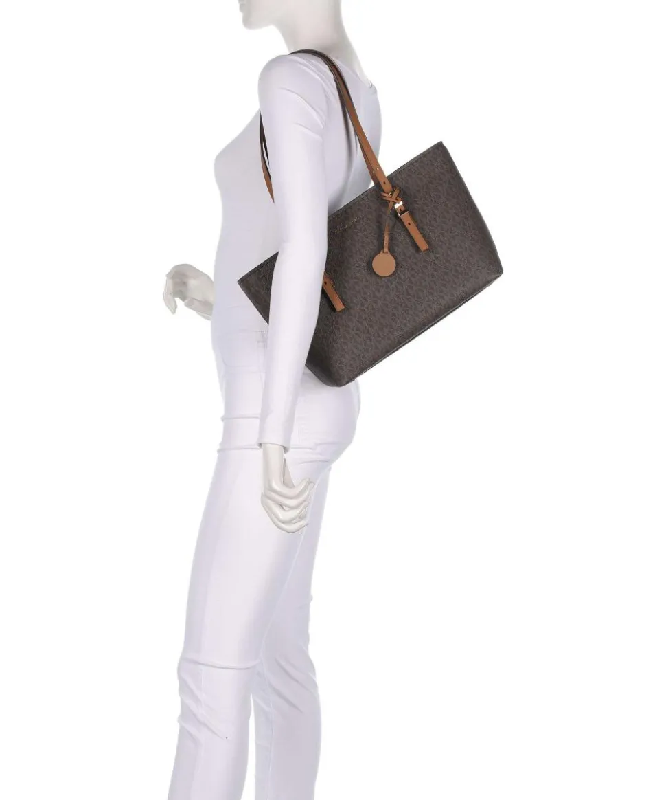 Quinn Medium Shopper Lederimitat dunkelbraun