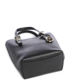 Quinn Umhängetasche genarbtes Rindsleder schwarz