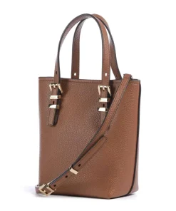 Quinn Umhängetasche genarbtes Rindsleder braun