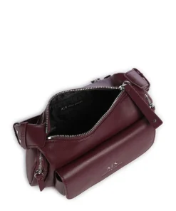 Rachel S Schultertasche Lederimitat wein