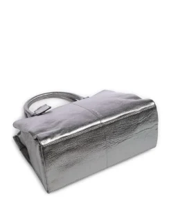 Radiant Raeven Handtasche genarbtes Rindsleder silber