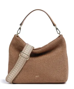 Raffia Kaia Beuteltasche Bast braun