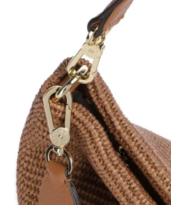 Raffia Kaia Beuteltasche Bast braun