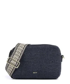 Raffia Kaia Umhängetasche Bast navy