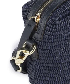 Raffia Kaia Umhängetasche Bast navy