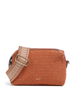Raffia Kaia Umhängetasche Bast orange