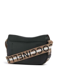 Raquel Schultertasche genarbtes Leder schwarz