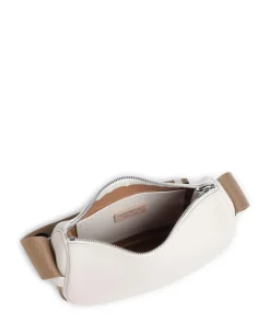 Raquel Umhängetasche genarbtes Leder weiß