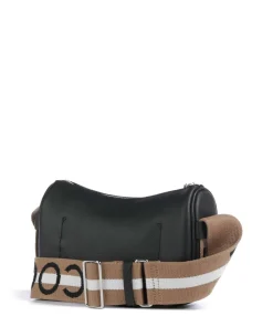 Raquel Umhängetasche genarbtes Leder schwarz