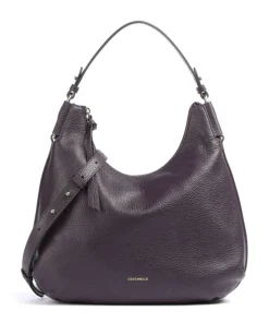 Rebekka Beuteltasche genarbtes Rindsleder pflaume