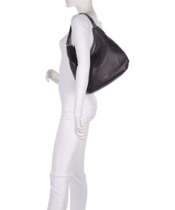 Rebekka Beuteltasche genarbtes Rindsleder pflaume