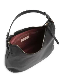 Rebekka Beuteltasche genarbtes Rindsleder schwarz