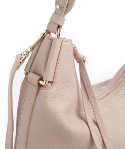 Rebekka Beuteltasche genarbtes Rindsleder beige
