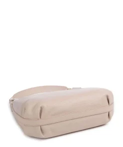 Rebekka Beuteltasche genarbtes Rindsleder beige
