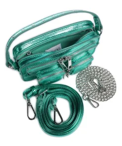 Recycled Cool Helena Umhängetasche Lederimitat grün