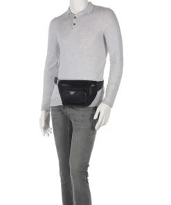 Recycled Nylon Gürteltasche recyceltes Nylon schwarz