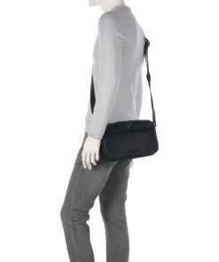 Recycled Nylon Umhängetasche recyceltes Nylon schwarz