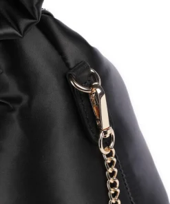 Recycled Satin Dandy Handtasche Textil schwarz