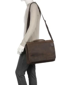 Richmond Aktentasche 13″ Leder dunkelbraun