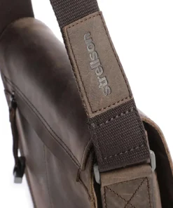 Richmond Umhängetasche Leder dunkelbraun