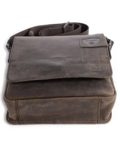 Richmond Umhängetasche Leder dunkelbraun