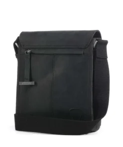 Richmond Umhängetasche Leder schwarz