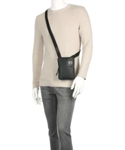 Richmond Umhängetasche Rindsleder schwarz