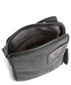 Richmond Umhängetasche Rindsleder schwarz