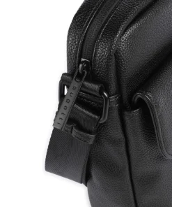 Rico Umhängetasche Lederimitat schwarz