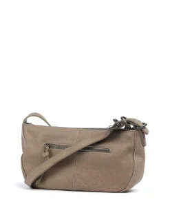 Ride Easy Schultertasche genarbtes Leder taupe