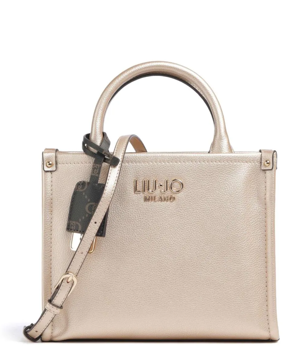 Ridhi S Handtasche Lederimitat gold