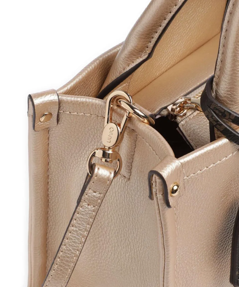 Ridhi S Handtasche Lederimitat gold