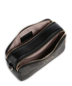 Ridhi S Umhängetasche Lederimitat schwarz