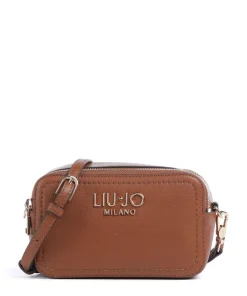 Ridhi S Umhängetasche Lederimitat dunkelbraun