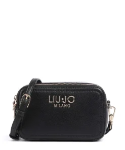 Ridhi S Umhängetasche Lederimitat schwarz