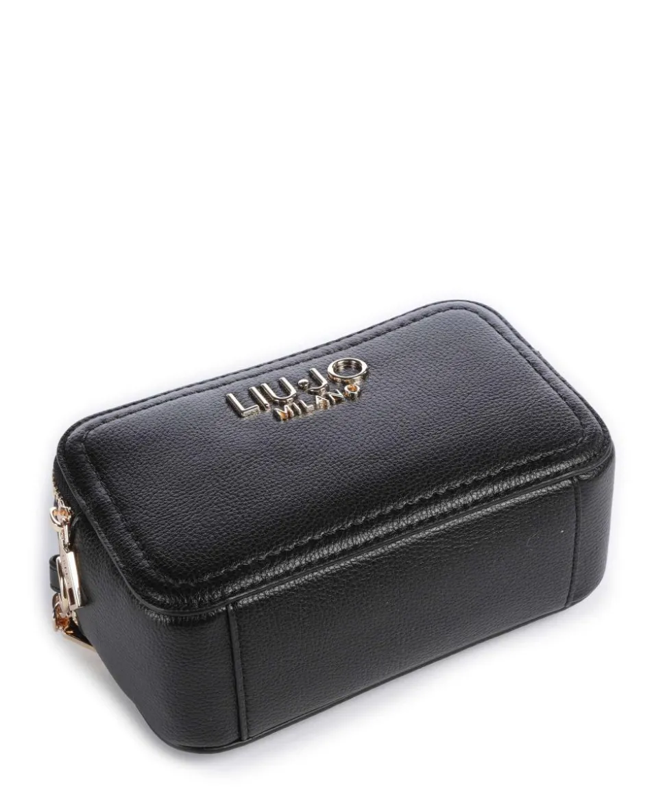 Ridhi S Umhängetasche Lederimitat schwarz