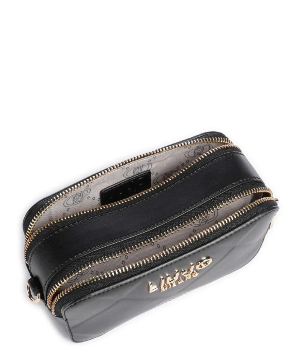 Ridhi Umhängetasche Lederimitat schwarz