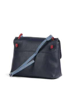 Rio Umhängetasche genarbtes Leder dunkelblau