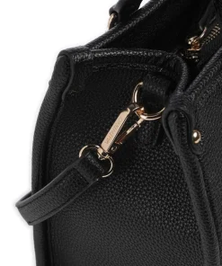 Rised Re Handtasche Lederimitat schwarz