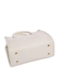 Rised Re Handtasche Lederimitat creme