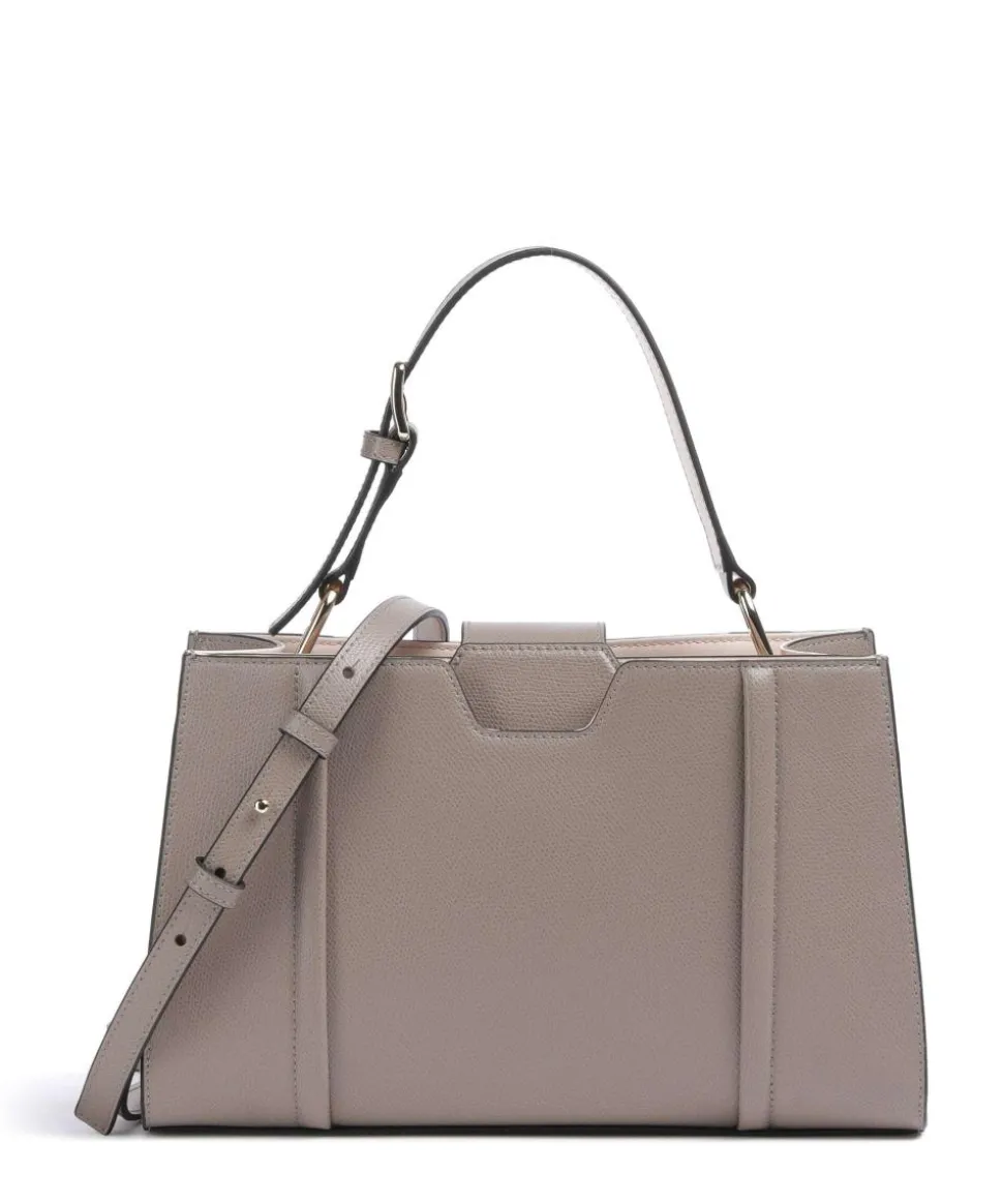 Riva M Handtasche genarbtes Rindsleder taupe