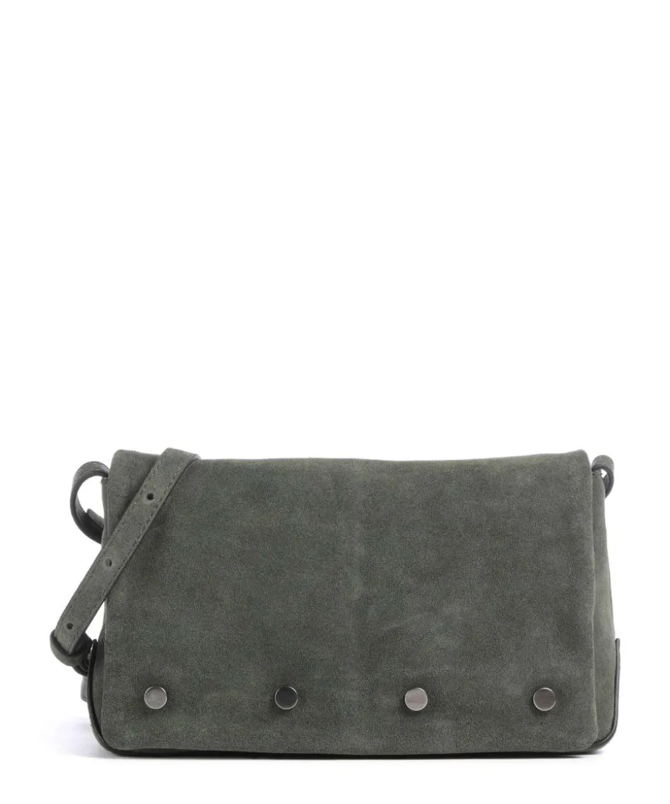 Rive Suede S Umhängetasche Veloursleder dunkelgrün