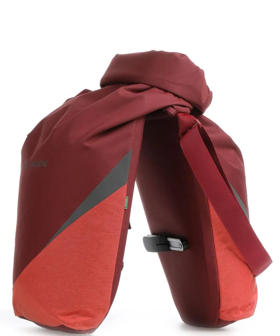 Road Master Urban Double Gepäcktasche recyceltes Polyester dunkelrot